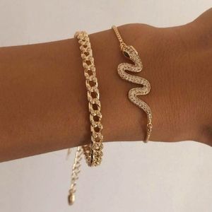 YERTTER Set of 2  Gold Chain Bracelet